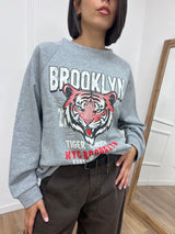 FELPA GIROCOLLO TIGER “BROOKLYN” GRIGIO SUSY MIX