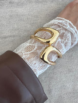 BRACCIALE RIGIDO DETTAGLIO ASIMMETRICO GAIA GOLD