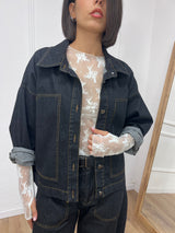 GIUBBINO DENIM SCATOLA DARK SUSY MIX