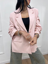 GIACCA UN BOTTONE SPACCHI LATO BRUNA ROSA SUSY MIX