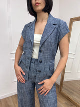 GIACCA M/ALETTA AVVITATA BOTTONI NORA DENIM MOTEL