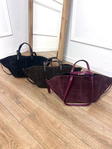 BORSA TOTE PELLE CAMOSCIO CYME BAROLO