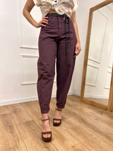 PANTALONE VITA ALTA OVETTO “CUORE” FICO SUSY MIX
