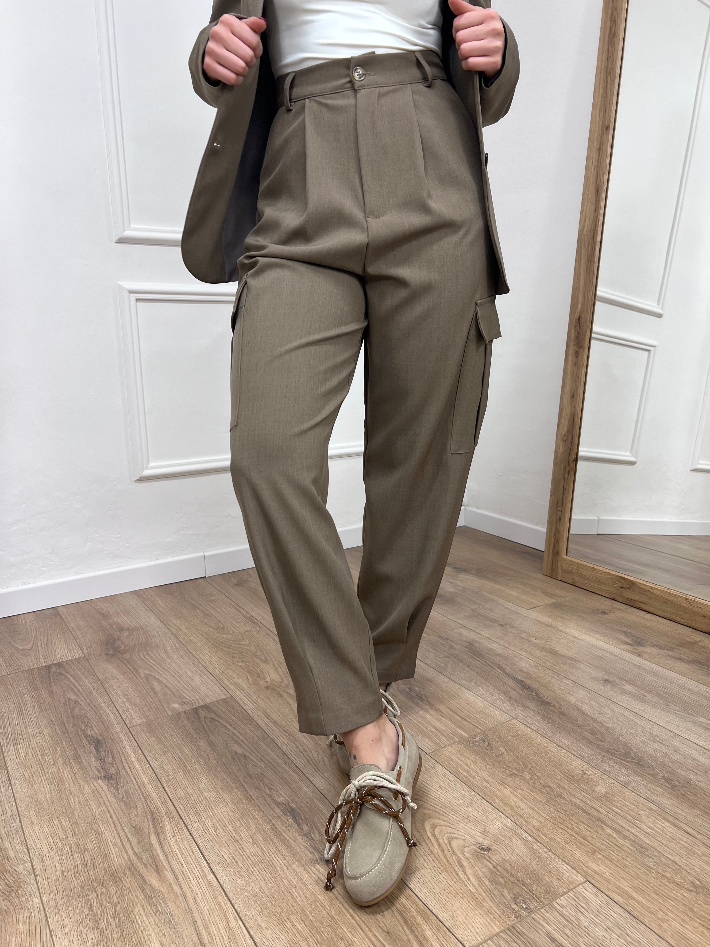 PANTALONE VITA ALTA CARGO CECILIA CACHA SUSY MIX