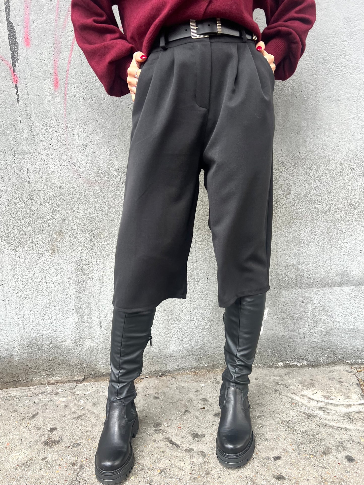 CULOTTES VITA ALTA PINCES SANDRA NERO