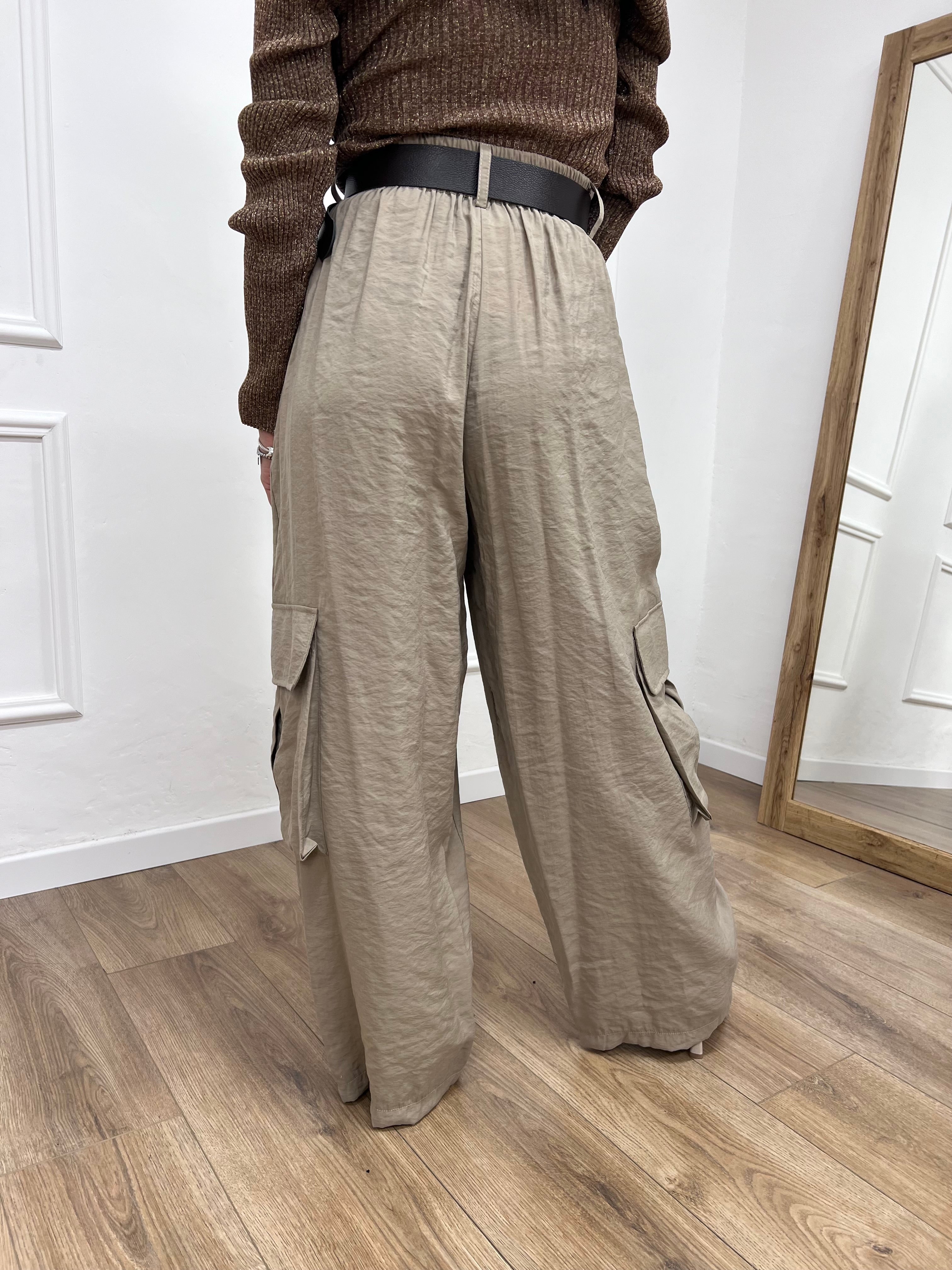PANTALONE VITA ALTA CARGO ELIA SAFARI SUSY MIX