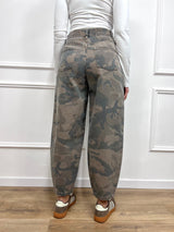 SUSY MIX PANTALONE OVETTO CAMOUFLAGE MILITARE