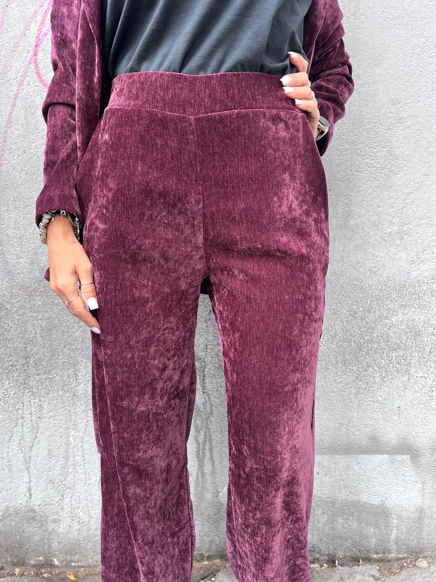 SUSY MIX COMPLETO GIACCA FUSCIACCA & PANT CINIGLIA VINO