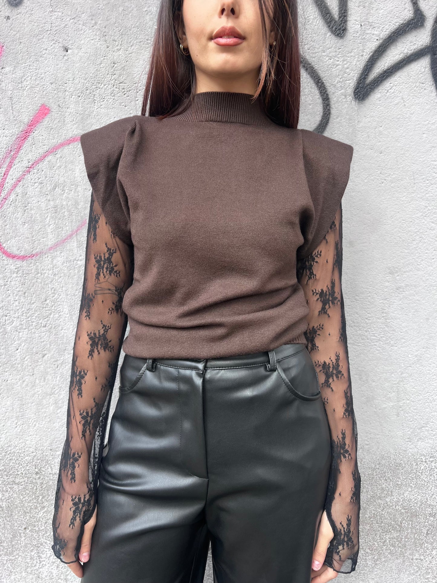 SUSY MIX GILET LUPETTO SPALLINE MORIS MORO