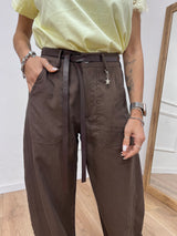 PANTALONE BALLON STELLINA CUPRO MORO SUSY MIX