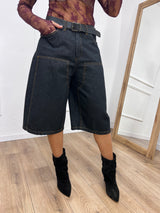 BERMUDA DENIM UTILITY GAIA DARK SUSY MIX