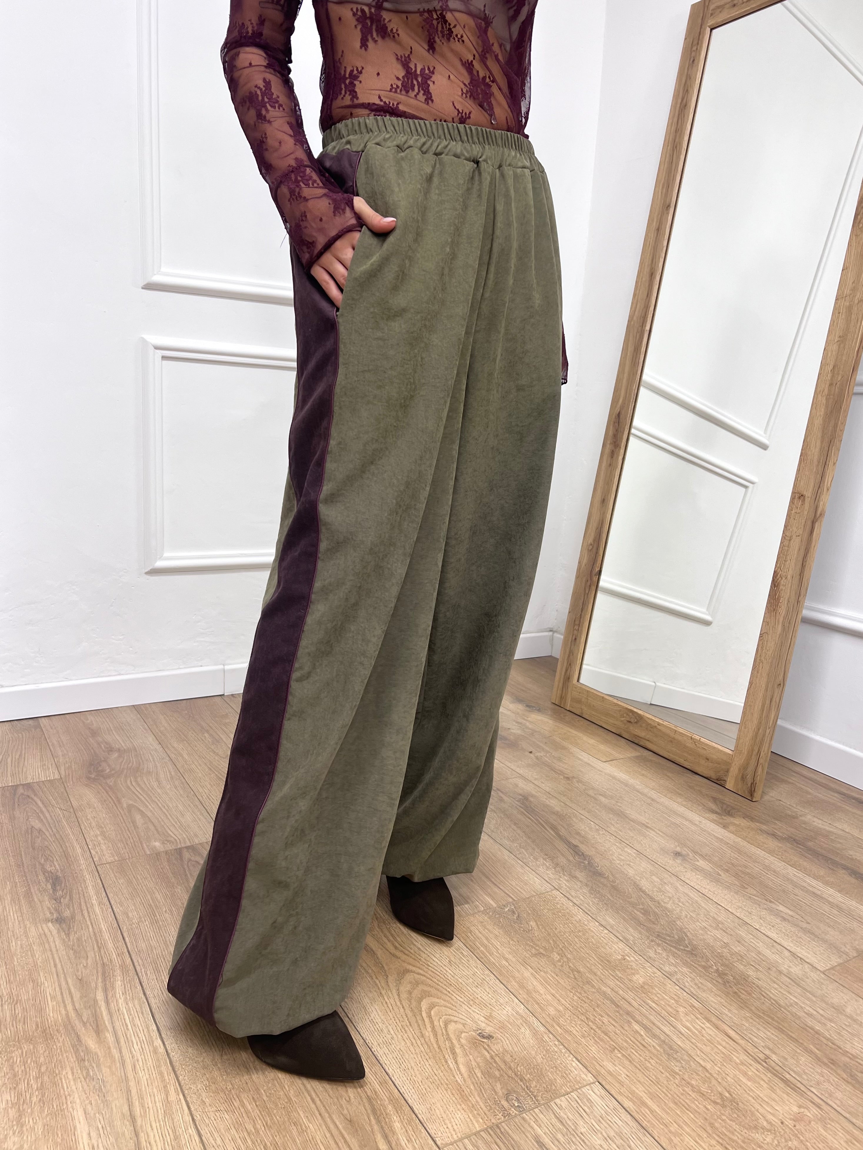 PANTALONE JOGGING BANDA ELENA VERDE SUSY MIX
