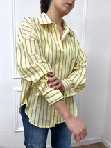 CAMICIA OVER GESSATA PENNY GIALLO SUSY MIX
