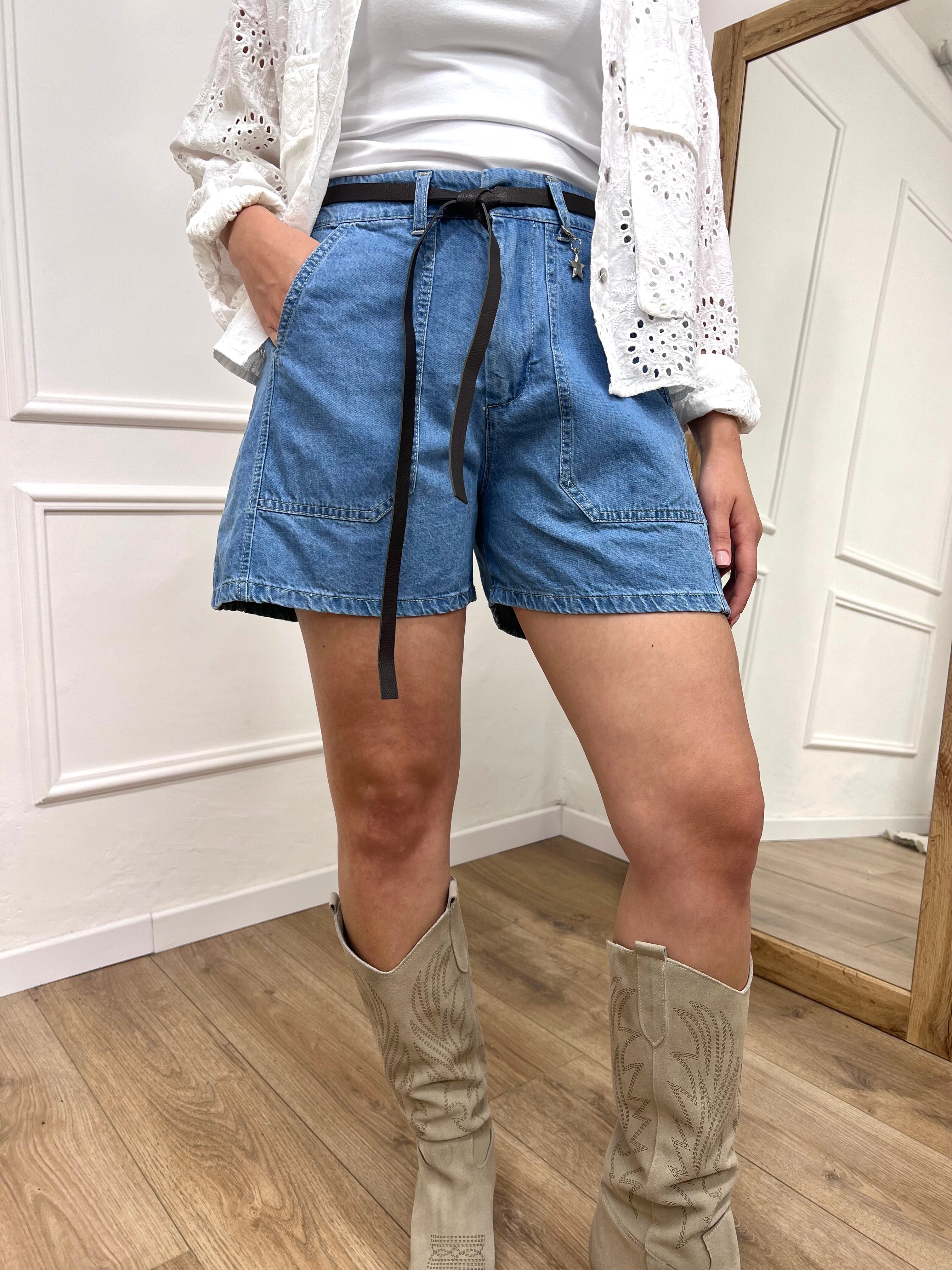 SHORT TASCA STELLINA  LIGHT BLU SUSY MIX
