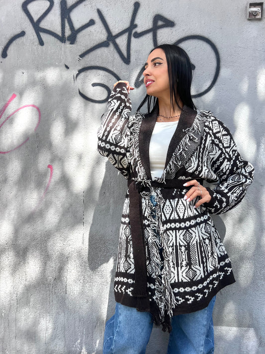 SUSY MIX CARDIGAN CABAN FANTASIA ETNICA FARAH MORO