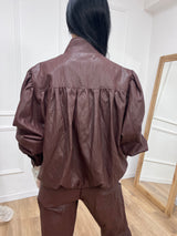BOMBER ECOPELLE ARRICCIATO ROXY BAROLO SUSY MIX