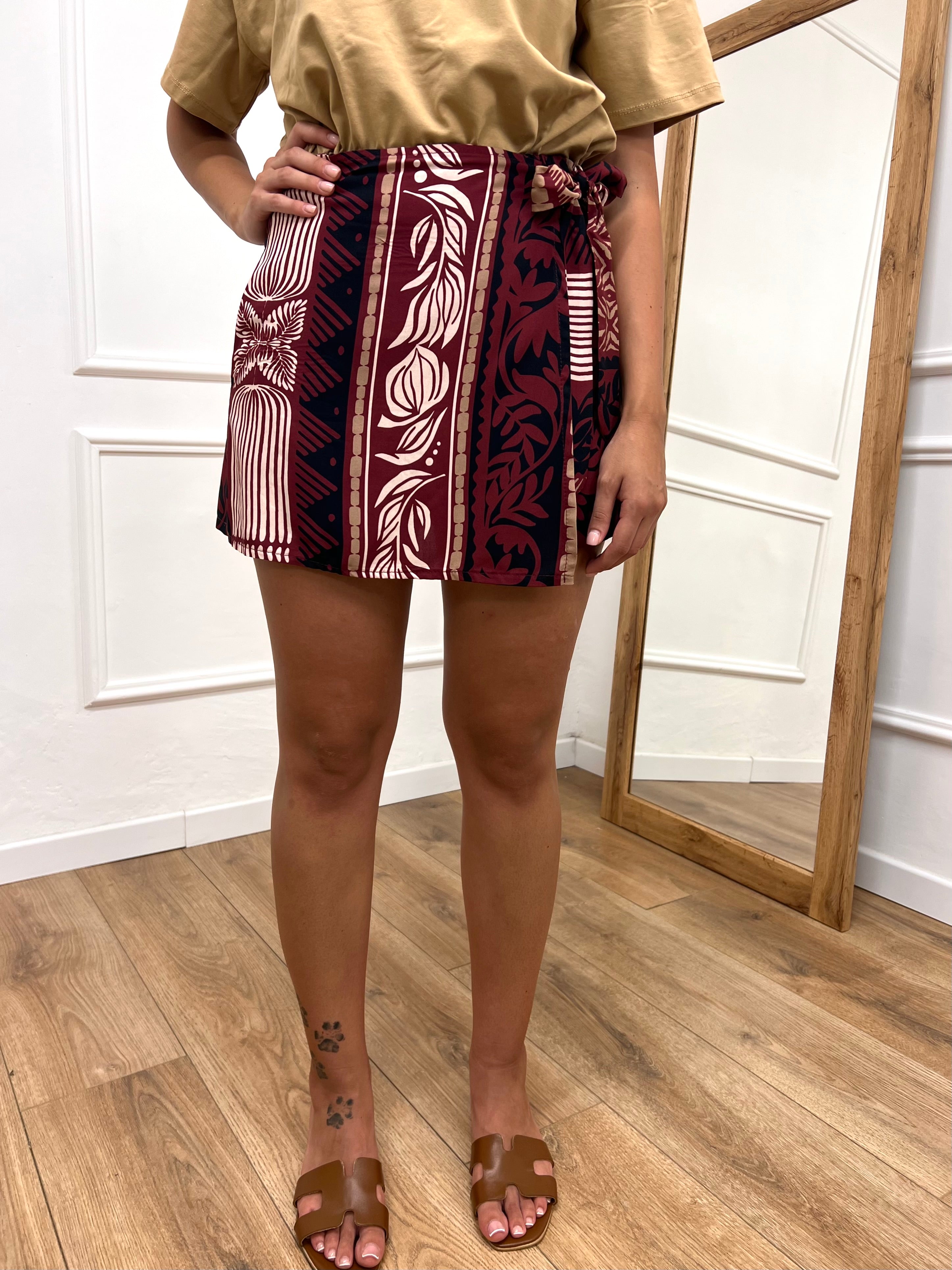 SHORT PAREO STAMPA AFRICA FICO SUSY MIX