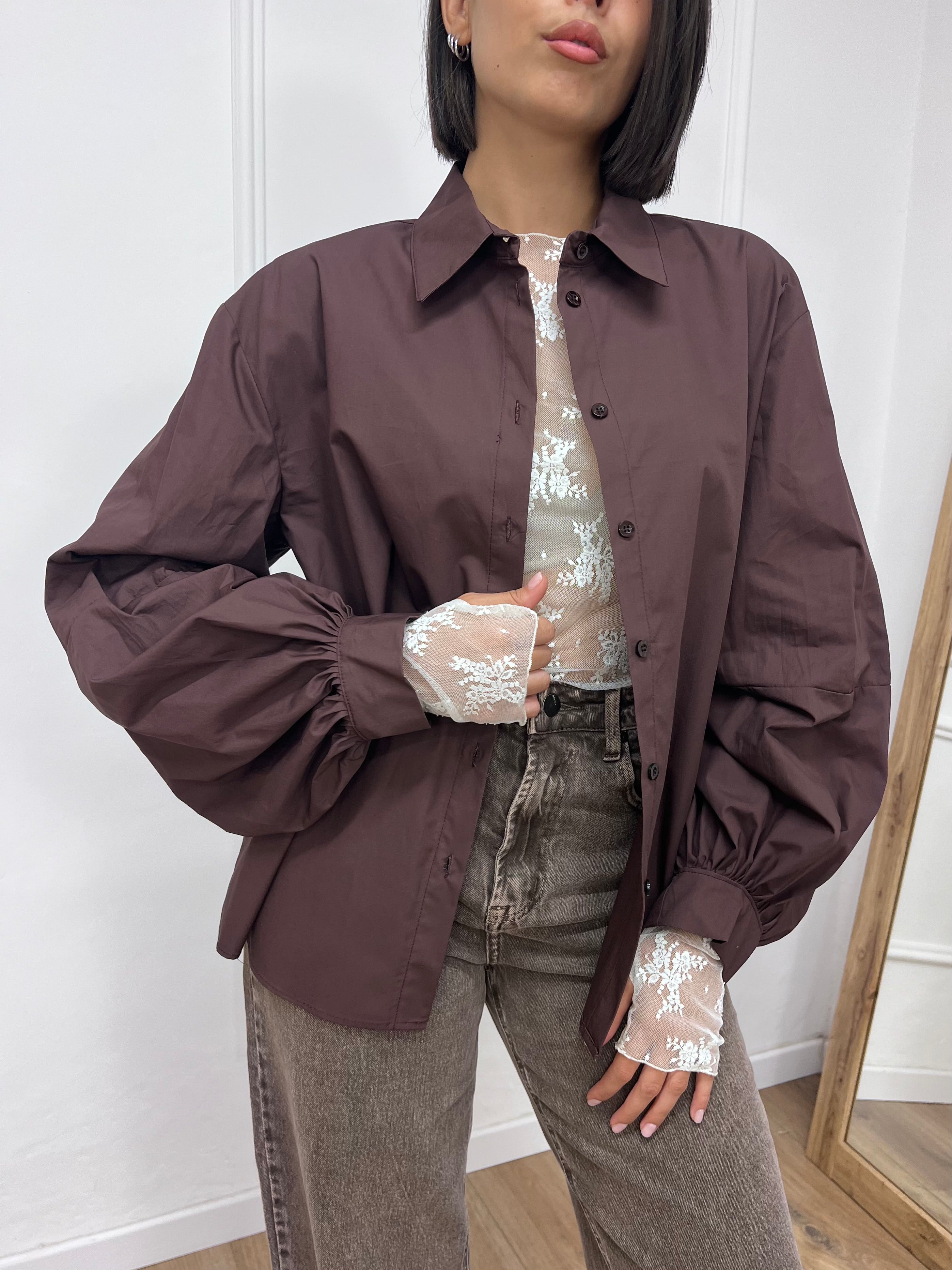 CAMICIA MANICHE PALLONCINO ILA MOGANO SUSY MIX