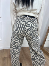 PANTALONE OVETTO ANIMALIER ZEBRA SUSY MIX
