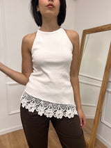 CANOTTA COSTINE PIZZO ASIMMETRICO BIANCO SUSY MIX