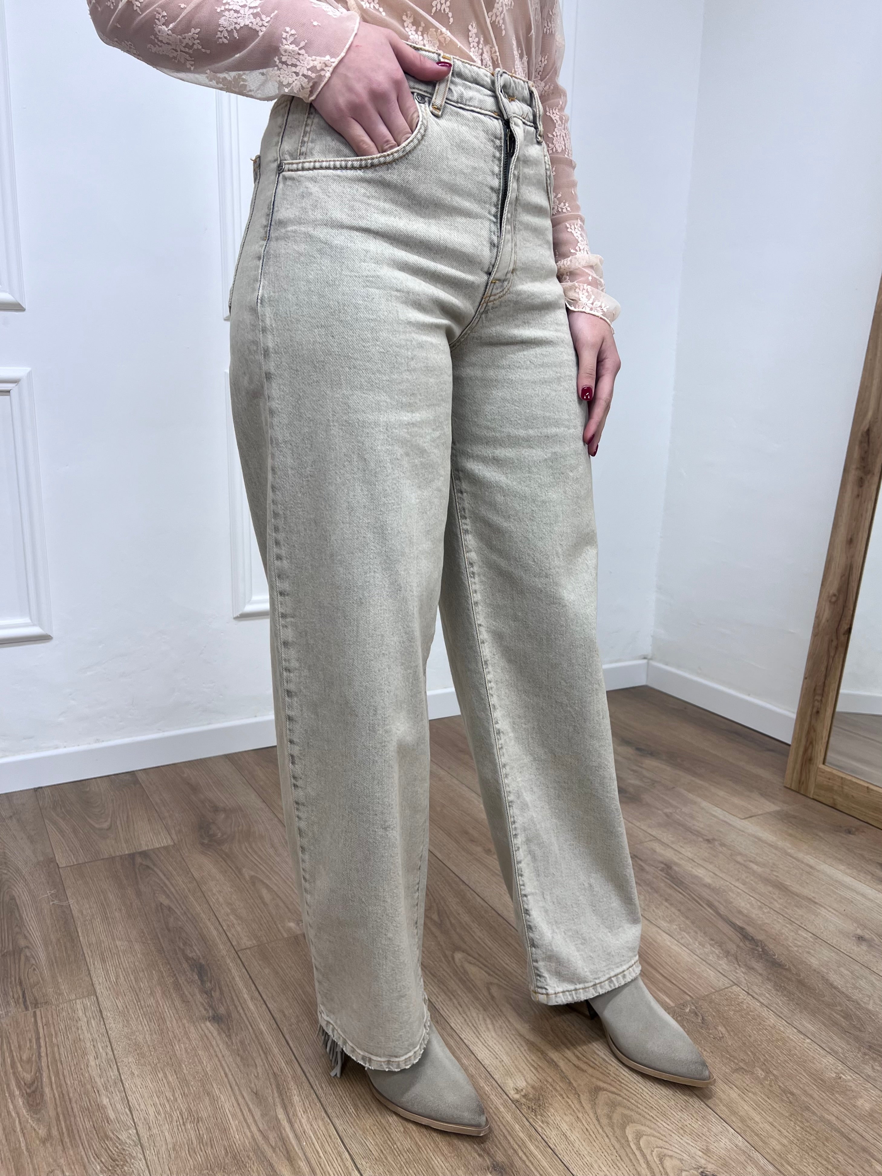 DENIM VITA ALTA WIDE LEG EDDIE SABBIATO SUSY MIX