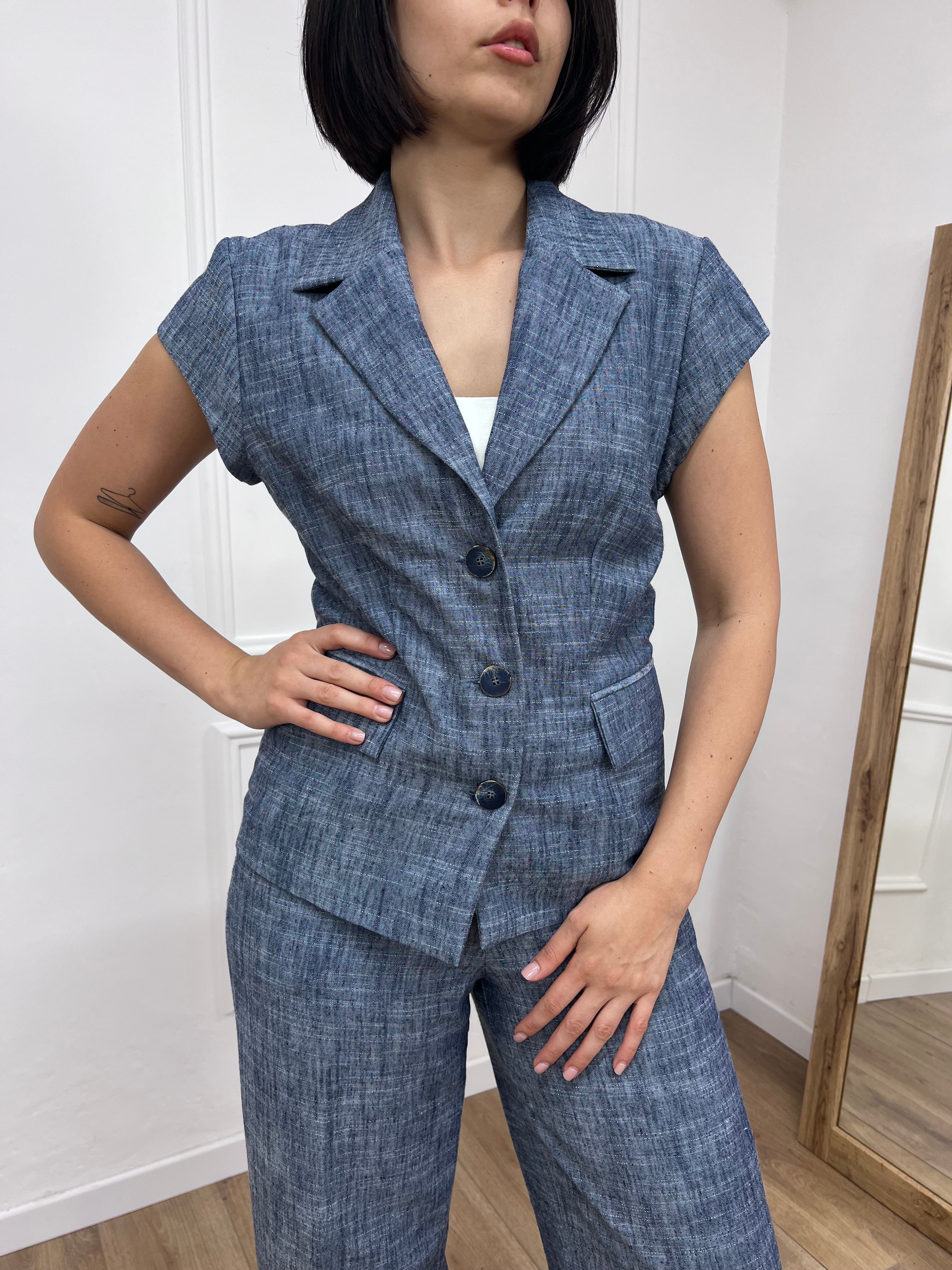 GIACCA M/ALETTA AVVITATA BOTTONI NORA DENIM MOTEL