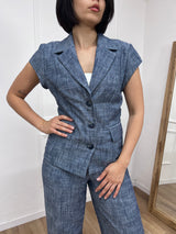 GIACCA M/ALETTA AVVITATA BOTTONI NORA DENIM MOTEL