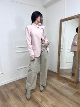 GIACCA LONG BOTTONE ASIMMETRICO NALA ROSA SUSY MIX