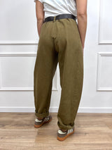 PANTALONE BALLON STELLINA TELA DENIM FANGO SUSY MIX