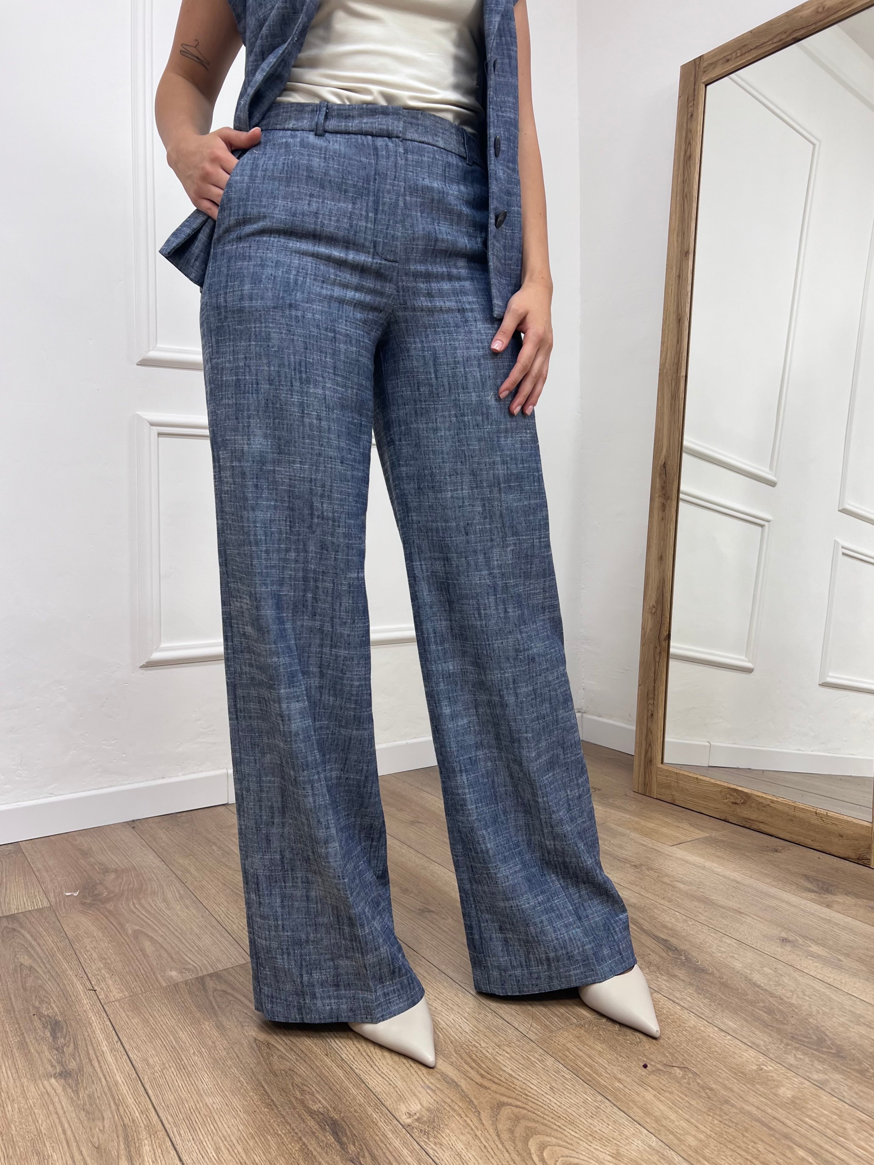 PANTALONE FULL LENGHT NORA COLOR DENIM MOTEL