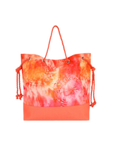 BORSA MARE MANICI IN CORDA FANTASIA ARANCIO