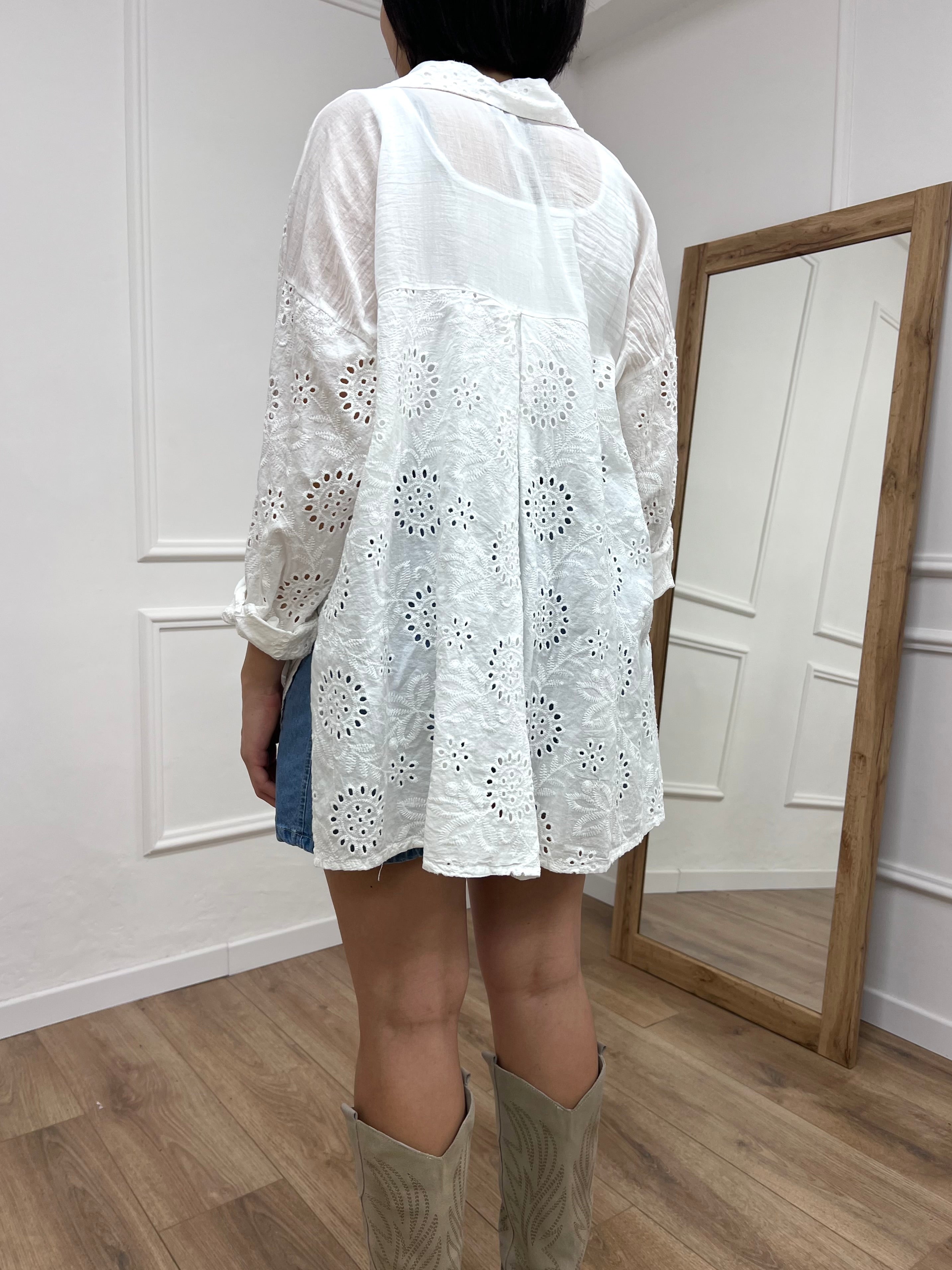 CAMICIA LUNGA SANGALLO PATTY LATTE SUSY MIX