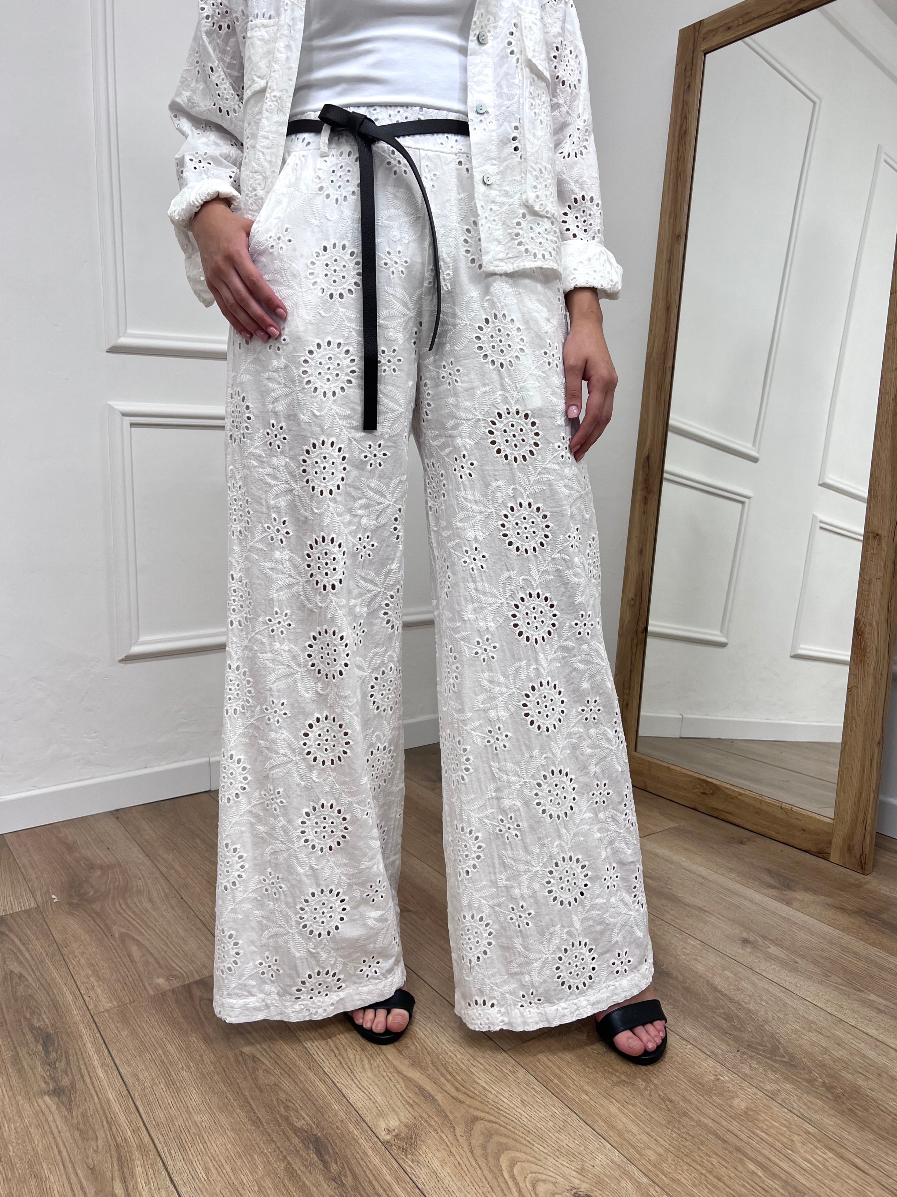 PANTALONE PALAZZO SANGALLO PATTY LATTE SUSY MIX