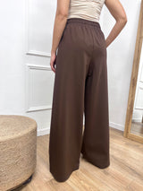 PANTALONE PALAZZO PUNTO MILANO CIOCCOLATO MOTEL