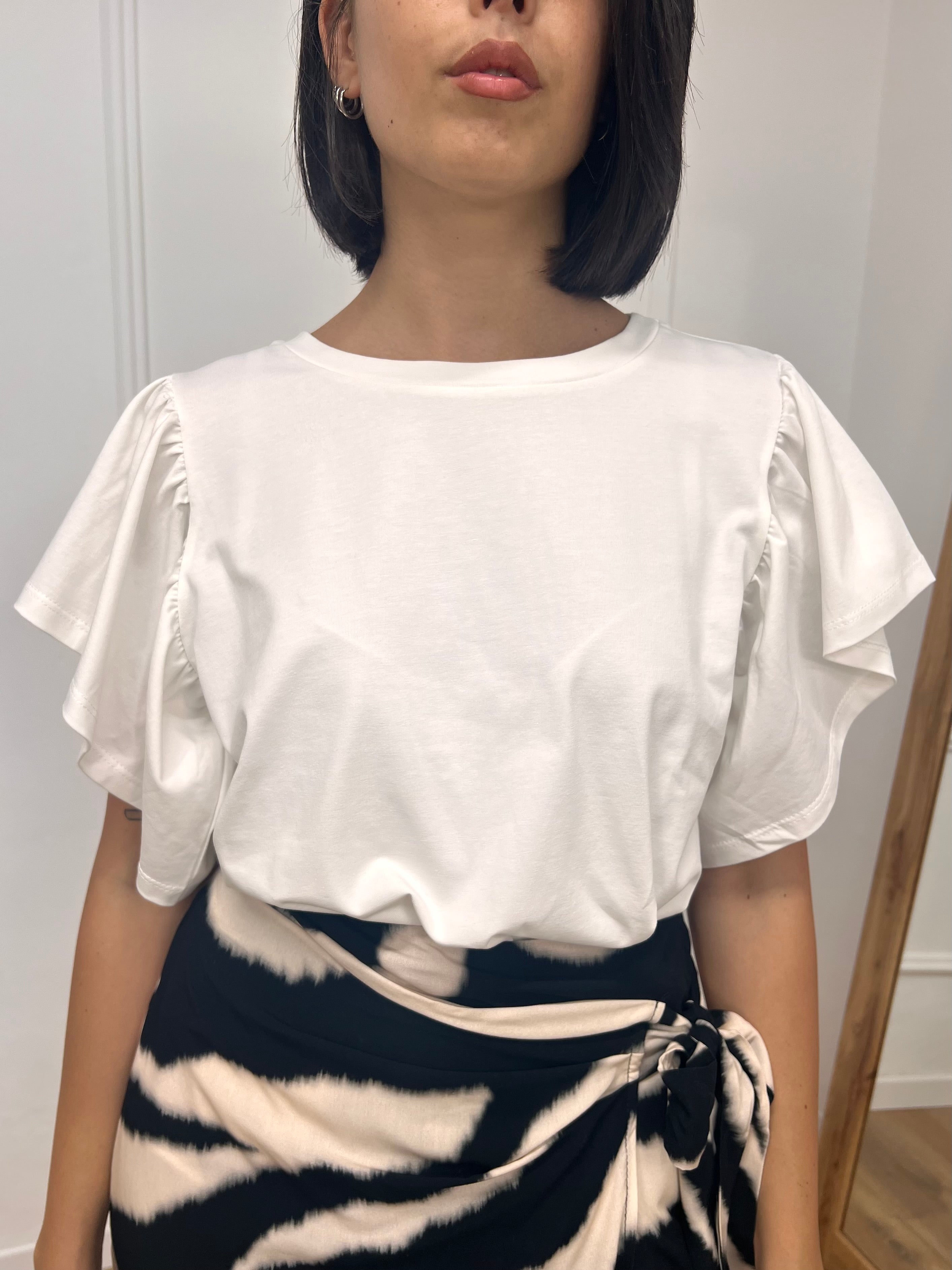 T-SHIRT GIRO M/M ROUCHES MAURA BIANCO SUSY MIX
