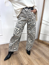 PANTALONE OVETTO ANIMALIER ZEBRA SUSY MIX