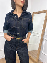 JUMPSUIT DENIM MODELLO BARREL BLU ZERO BOSTON