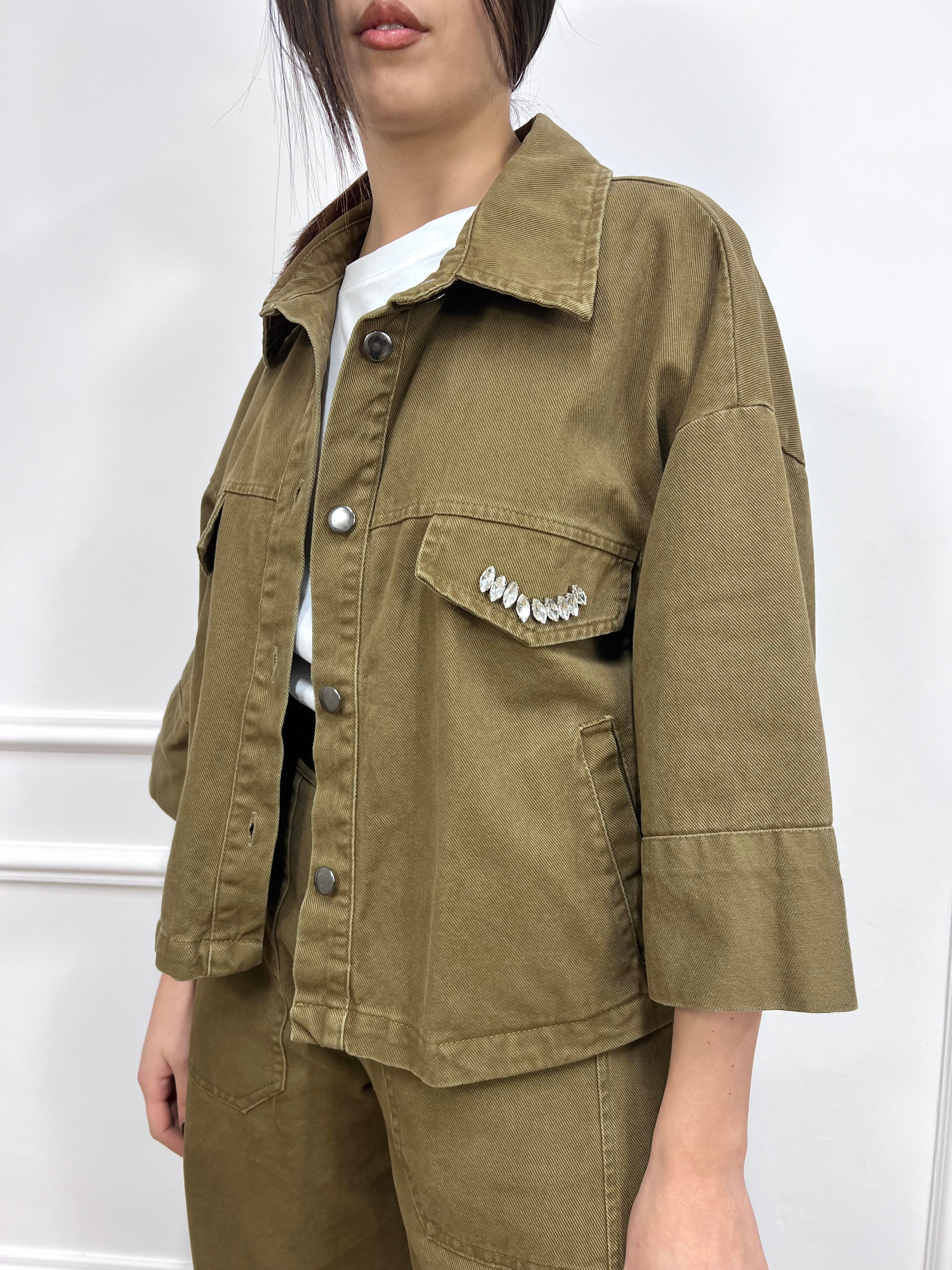 CAMICIA M/MANICA APP GIOIELLO VALE FANGO SUSY MIX