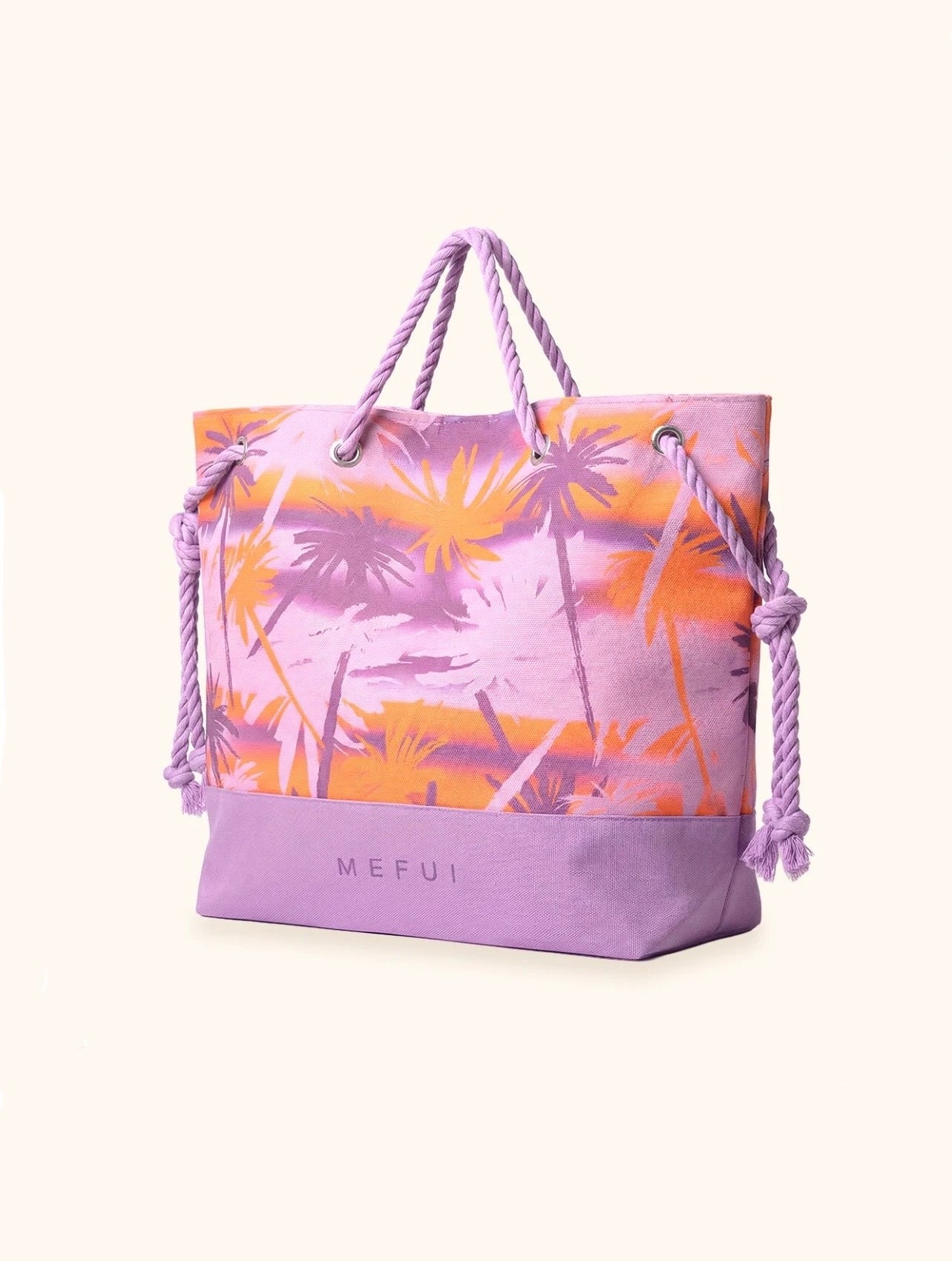 BORSA MARE MANICI CORDA FANTASIA ARANCIO