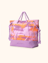 BORSA MARE MANICI CORDA FANTASIA ARANCIO