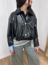 BOMBER ECO TRAMA INTRECCIATA BOTTEGA NERO SUSY MIX