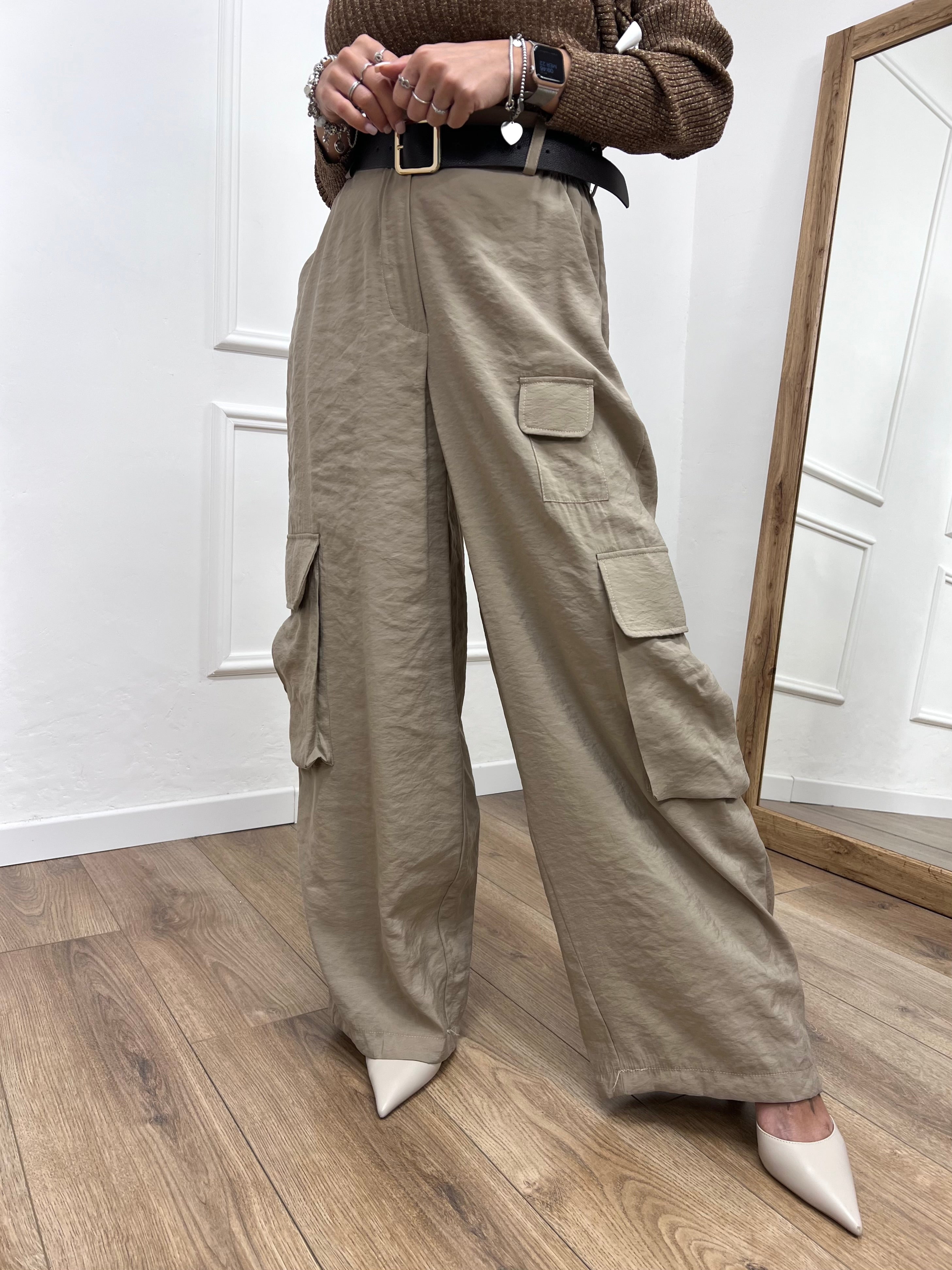 PANTALONE VITA ALTA CARGO ELIA SAFARI SUSY MIX