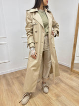 TRENCH LUNGO IRMA BEIGE SUSY MIX