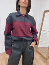 POLO RIGATA M/CAMPANA BOTTONE GIOIELLO BAROLO SUSY MIX
