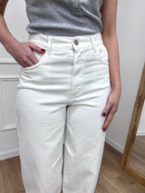 PANTALONE VITA ALTA OVETTO CAMY BIANCO SUSY MIX