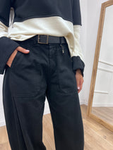 PANTALONE BALLON STELLINA TELA DENIM NERO SUSY MIX