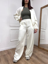 COMPLETO SCUBA FELPA & PANTALONE YLENIA LATTE SUSY MIX