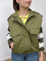 BOMBER SMANICATO TASCONI TAMI VERDE SUSY MIX