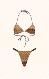 BIKINI TRIANGOLO CON SLIP FISSO MULTICOLOR ME FUI
