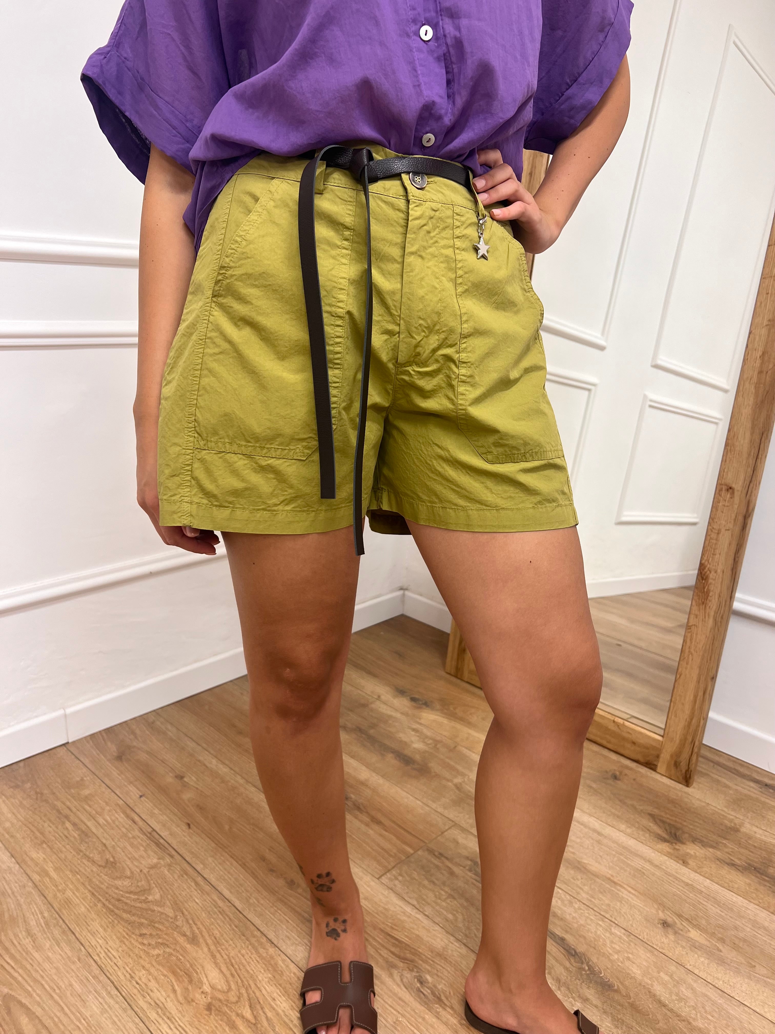 SHORT STELLINA TELA PARACADUTE OLIO SUSY MIX